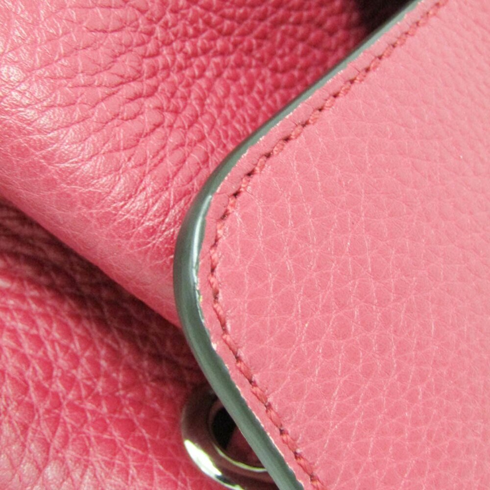 GUCCI Authentic Pink Leather Bamboo Backpack - Picture 8 of 16